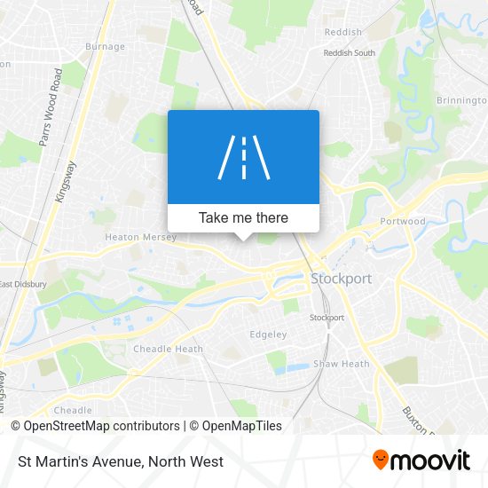 St Martin's Avenue map