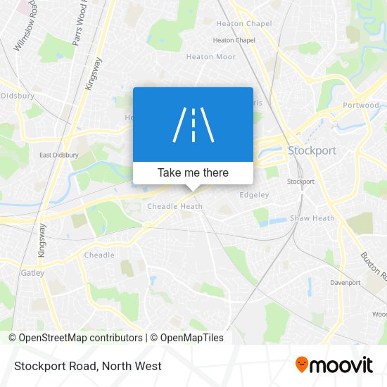 Stockport Road map
