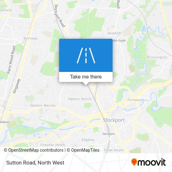 Sutton Road map