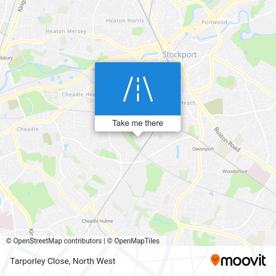 Tarporley Close map