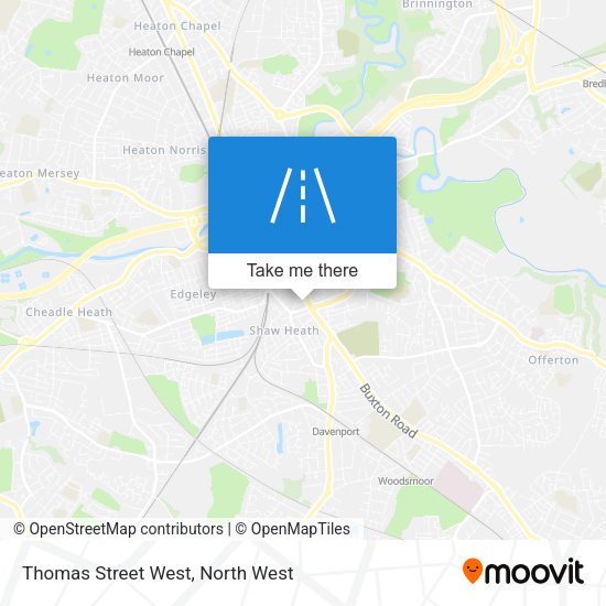 Thomas Street West map
