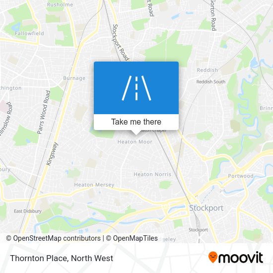 Thornton Place map