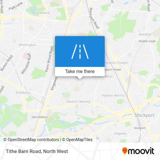 Tithe Barn Road map