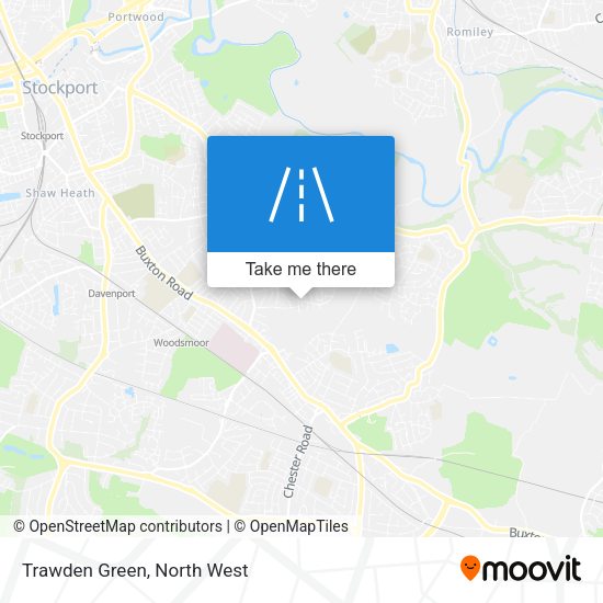 Trawden Green map