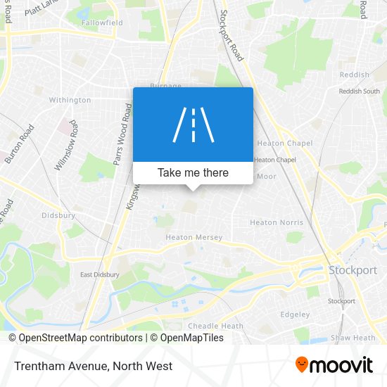 Trentham Avenue map