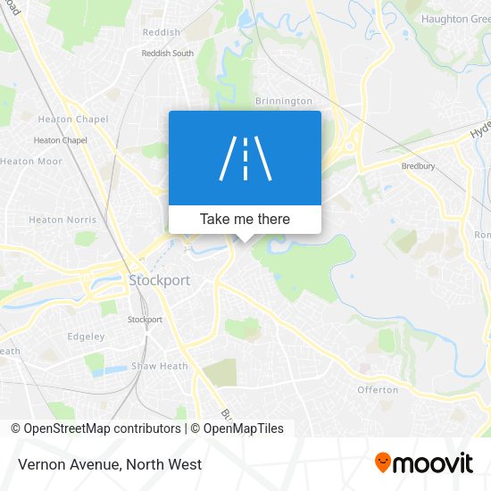Vernon Avenue map