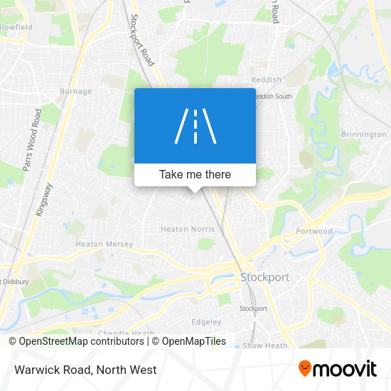 Warwick Road map
