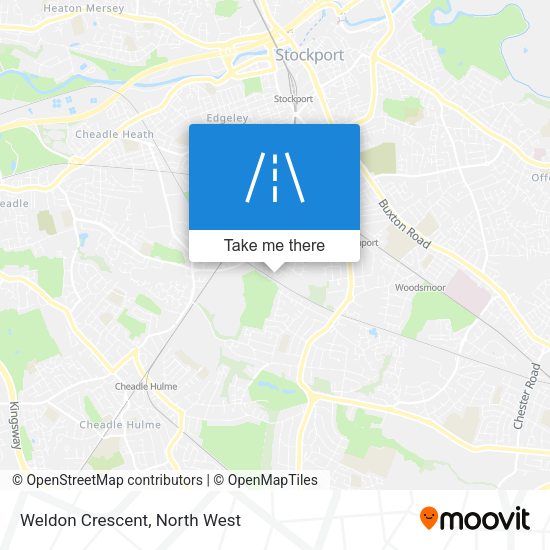 Weldon Crescent map