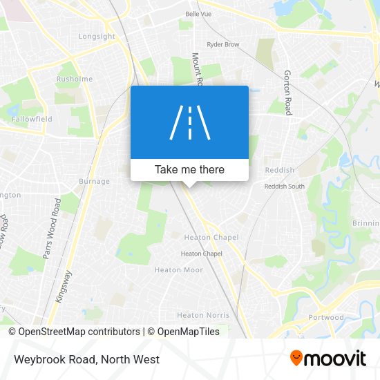 Weybrook Road map