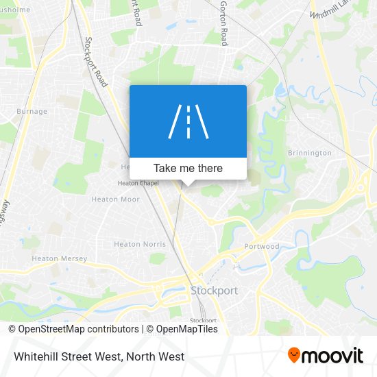 Whitehill Street West map