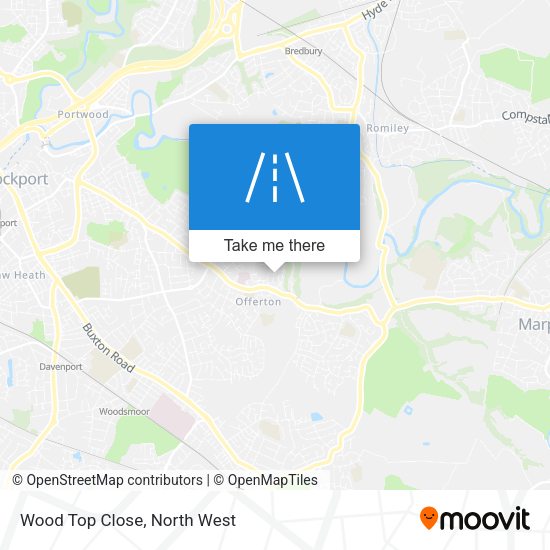 Wood Top Close map