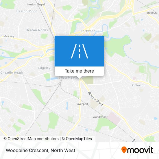 Woodbine Crescent map