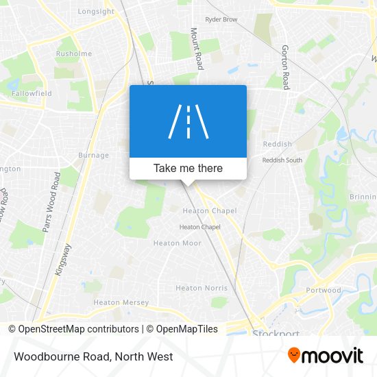 Woodbourne Road map