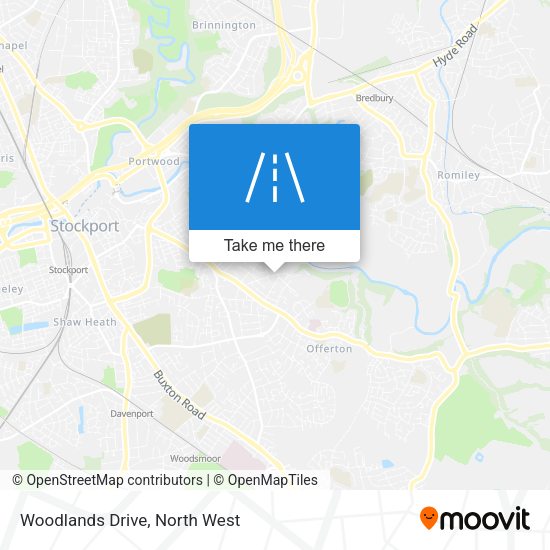Woodlands Drive map
