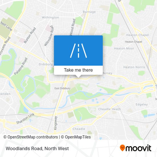 Woodlands Road map
