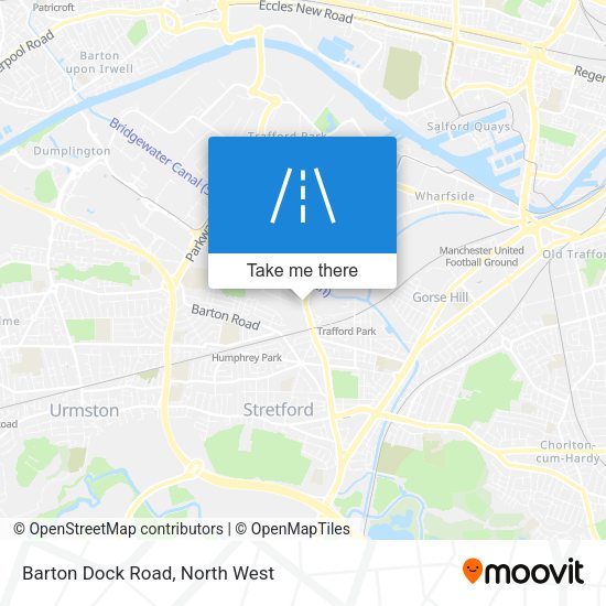 Barton Dock Road map