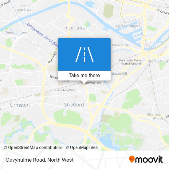 Davyhulme Road map