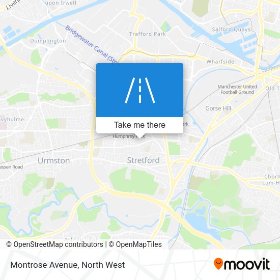Montrose Avenue map