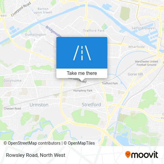 Rowsley Road map