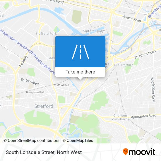 South Lonsdale Street map