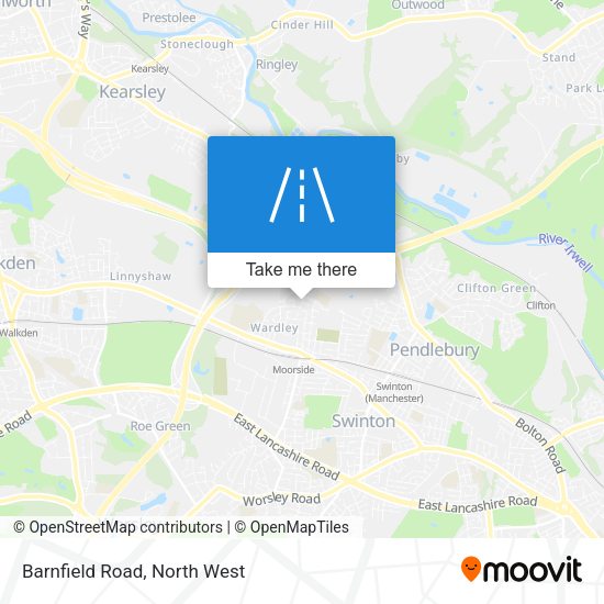 Barnfield Road map