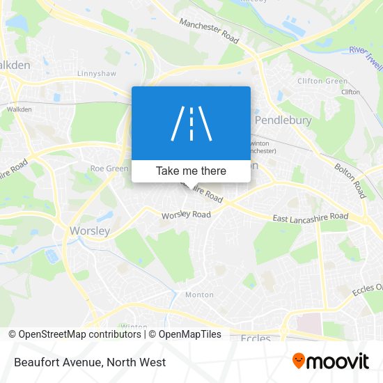 Beaufort Avenue map
