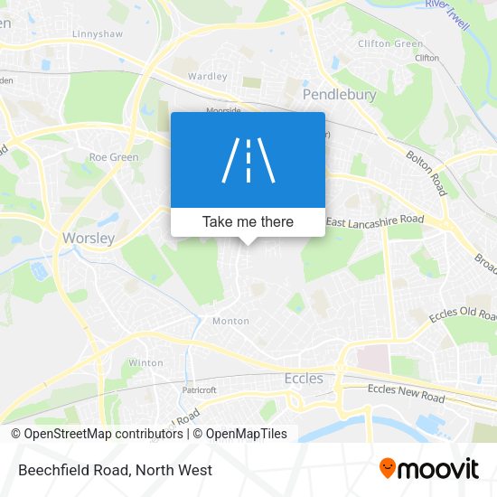 Beechfield Road map