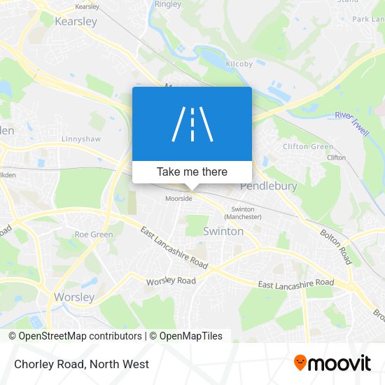 Chorley Road map
