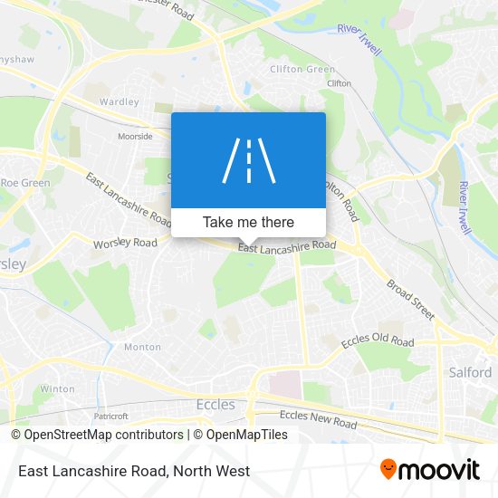 East Lancashire Road map