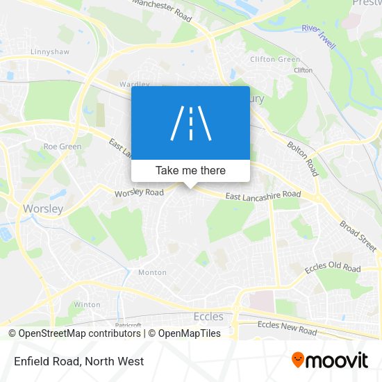 Enfield Road map