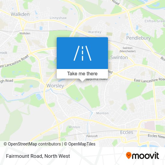 Fairmount Road map