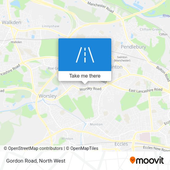Gordon Road map