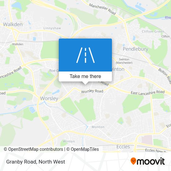 Granby Road map