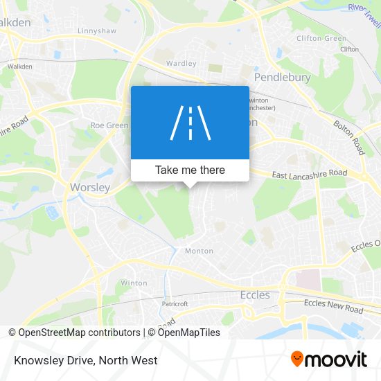 Knowsley Drive map