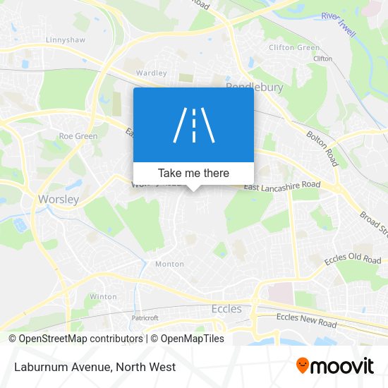 Laburnum Avenue map