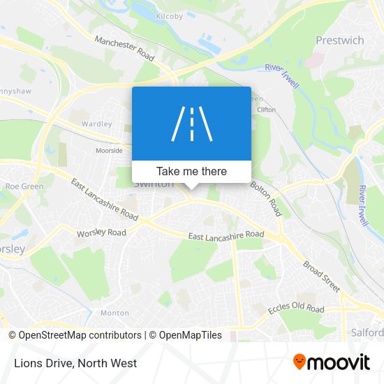 Lions Drive map