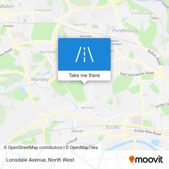 Lonsdale Avenue map