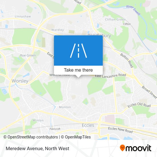 Meredew Avenue map
