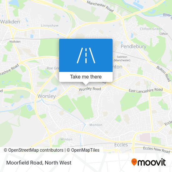 Moorfield Road map