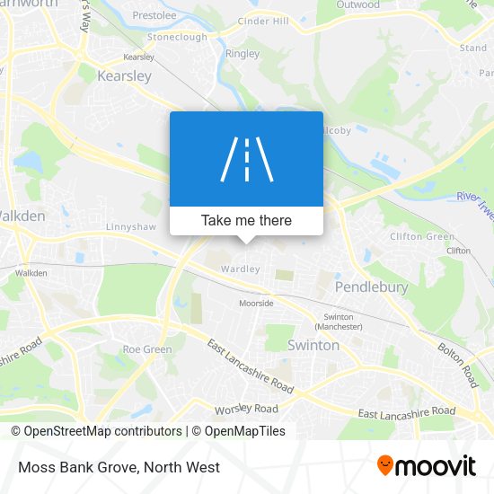 Moss Bank Grove map