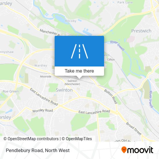 Pendlebury Road map