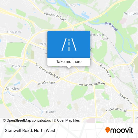 Stanwell Road map