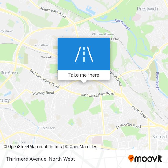 Thirlmere Avenue map