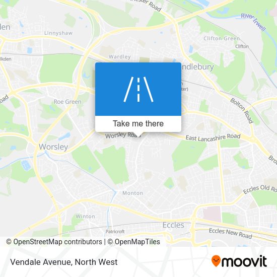 Vendale Avenue map