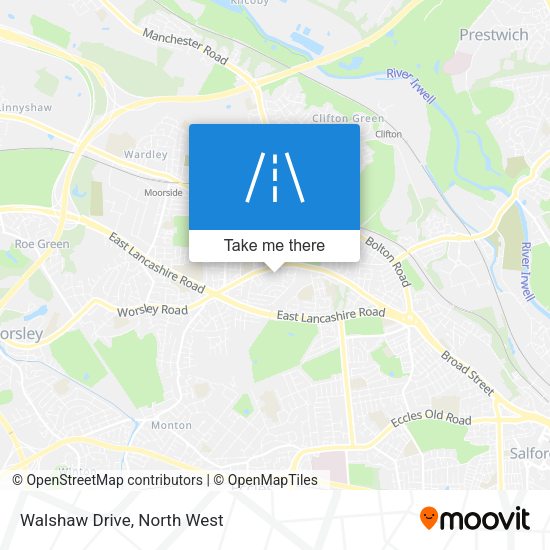 Walshaw Drive map