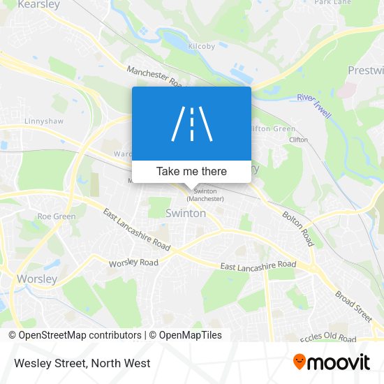 Wesley Street map