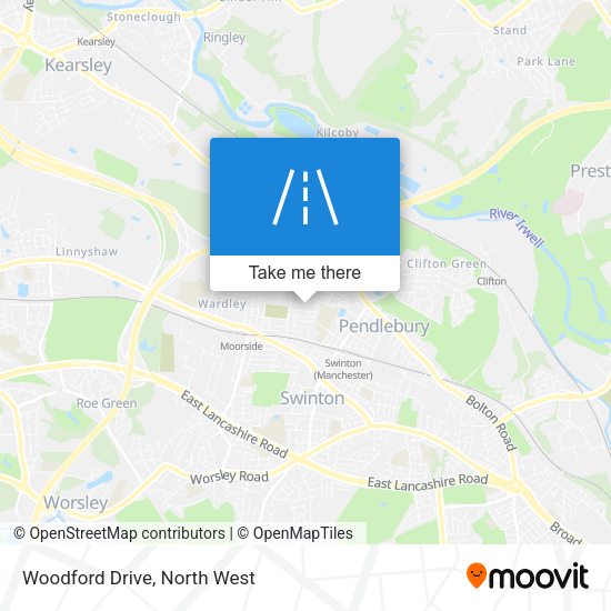 Woodford Drive map