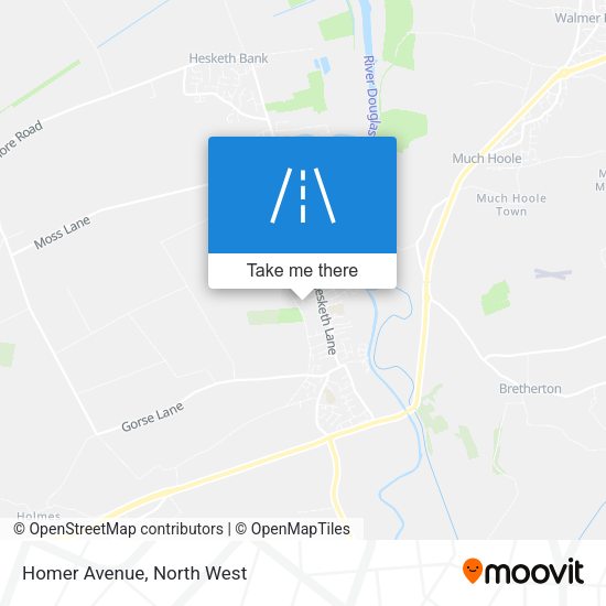 Homer Avenue map