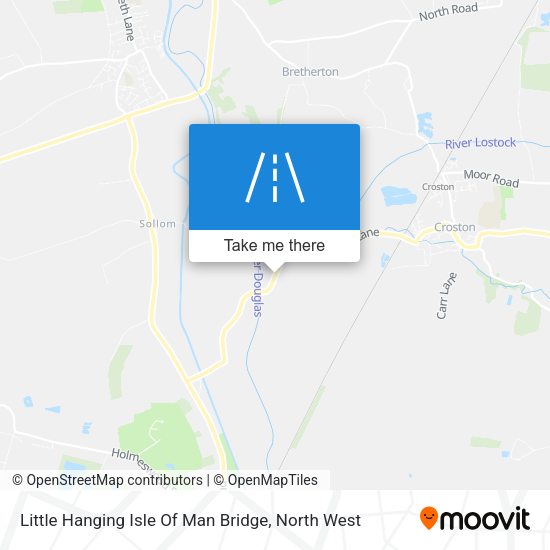 Little Hanging Isle Of Man Bridge map