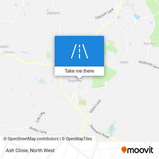 Ash Close map